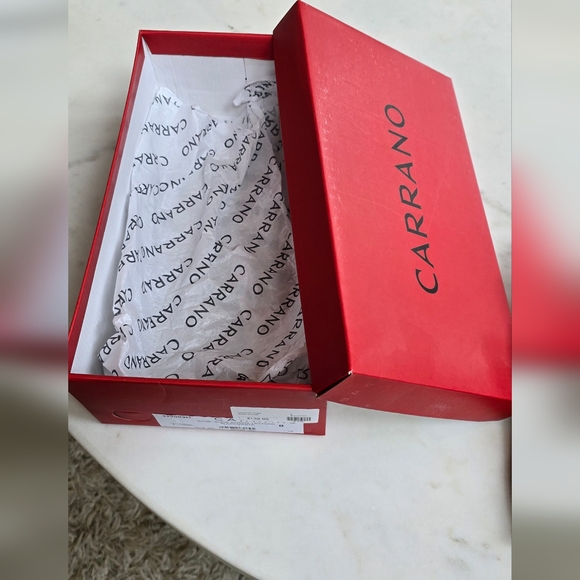 NWT Carrano Sage black/white leather Slide Sandal Size 8 - Picture 6 of 9